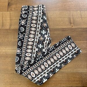 Anthropologie Brown Patterned Pants